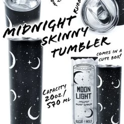 Deals ✔️ ROGUE AND WOLF Gothic Homewares Moonlight [570ml] | SKINNY TUMBLER" 😀 -Halloween Decor Sale rogue and wolf moonlight 570ml skinny tumbler 3 8353edcf 6b74 4619 88f0 1e340743fee7 700x700