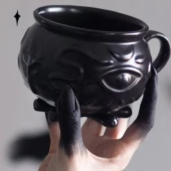 Best deal 😀 ROGUE AND WOLF Gothic Homewares Witch Cauldron | MUG" 😍 -Halloween Decor Sale rogue and wolf witch cauldron mug 5 700x700