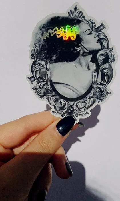 Wholesale 🔔 SELIN ALA ART Gothic Homewares Bride Of Frankenstein | HOLOGRAPHIC STICKER 💯 4 Wholesale 🔔 SELIN ALA ART Gothic Homewares Bride Of Frankenstein | HOLOGRAPHIC STICKER 💯 - Image 2