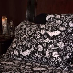 Cheapest ✨ SIN IN LINEN Bats Elysian Fields [Black] | KING SHEET SET 🎁 -Halloween Decor Sale sin in linen elysian fields black sheet set 2 838e7a7a ef94 4622 abcf 964ace7940d1 700x700