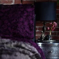 Buy ⌛ SIN IN LINEN Bats Elysian Fields [Purple] | STANDARD PILLOWCASE SET 🔥 -Halloween Decor Sale sin in linen elysian fields purple double sheet set 03 c3dfeef6 8be6 44ab 8a89 5b8faa448a0d 700x700