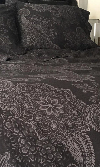 Best deal 🤩 SIN IN LINEN All Midnight Ink | KING DUVET COVER 🤩 3 Best deal 🤩 SIN IN LINEN All Midnight Ink | KING DUVET COVER 🤩