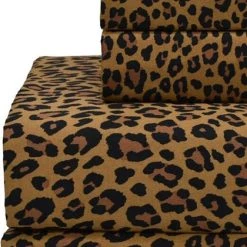 Discount ✨ SIN IN LINEN All Wild Side Leopard [Gold] | KING SHEET SET ✔️