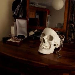 Buy 🎁 SUCK UK Gothic Homewares Skull | BOWL [WHITE] ✨ -Halloween Decor Sale skull white tidy 6 700x700
