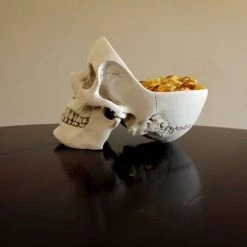Buy 🎁 SUCK UK Gothic Homewares Skull | BOWL [WHITE] ✨ -Halloween Decor Sale skull white tidy 7 700x700