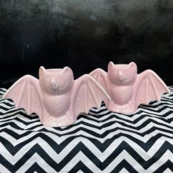 Outlet ✔️ SOURPUSS Bats Bat [Pink] | CERAMIC CANDLESTICKS HOLDER* 🤩 -Halloween Decor Sale sourpuss bat pink ceramic candlesticks 2 c2ee0f41 6be5 4d1b 9990 fe6be7d77c8f 700x700