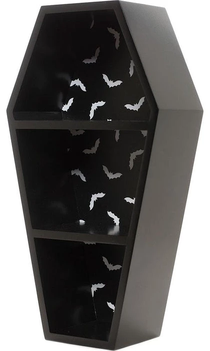 Deals β€οΈ SOURPUSS Bats Bat Print Coffin | SHELF π 4 Deals β€οΈ SOURPUSS Bats Bat Print Coffin | SHELF π - Image 2