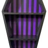 Deals ❤️ SOURPUSS Gothic Homewares Coffin [Black/Purple Striped] | SHELF* 💯 -Halloween Decor Sale sourpuss coffin black purple striped shelf 1 41b02104 516e 454d 8bb3 2350300540af 700x700