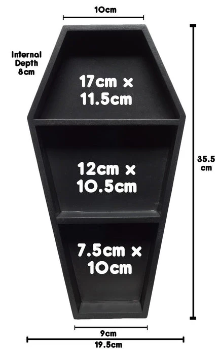 Deals β€οΈ SOURPUSS Bats Bat Print Coffin | SHELF π 6 Deals β€οΈ SOURPUSS Bats Bat Print Coffin | SHELF π - Image 4