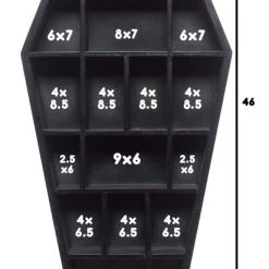 Best reviews of 💯 SOURPUSS Gothic Homewares Curio Coffin | SHELF ⭐ -Halloween Decor Sale sourpuss curio coffin shelf diagram 700x700