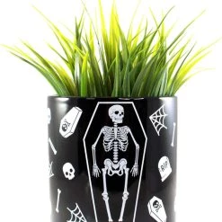 Cheapest 😉 SOURPUSS Gothic Homewares Skeleton | CERAMIC PLANTER ⌛