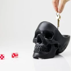 Best Pirce ❤️ SUCK UK The Nightmare Before 🛒 Christmas Skull | BOWL [BLACK] ❤️ -Halloween Decor Sale suk uk black skull bowl 5 700x700