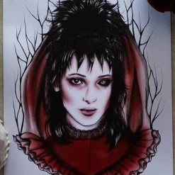 Hot Sale 🎁 THE BLACK CVLT Lydia Deetz | Beetlejuice ART PRINT 🌟