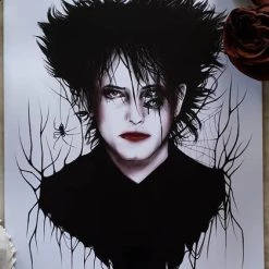 Brand new ❤️ THE BLACK CVLT Gothic Homewares Robert Smith | The Cure ART PRINT 🎁