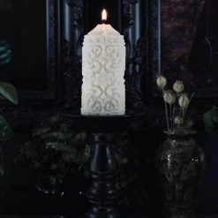 Promo 🔥 THE BLACKENED TEETH Gothic Homewares Mildred Gothic Pillar | CANDLE ✔️ -Halloween Decor Sale the blackened teeth mildred gothic pillar candle 2 6df254c1 cd7f 4973 a07c 17f01c212962 700x700