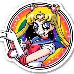 Cheap โ๏ธ VERA'S EYECANDY Metal Sailor Moon | CUT VINYL STICKER ๐