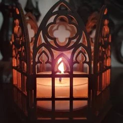 Best Pirce ✔️ WIXCRAFT CANDLES Gothic Homewares Cathedral | TEALIGHT HOLDER 🎉