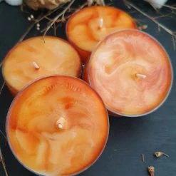 Deals ⌛ WIXCRAFT CANDLES Gothic Homewares Pumpkin & Pecan Pie | MAXI TEALIGHTS [4 Pack] 🌟